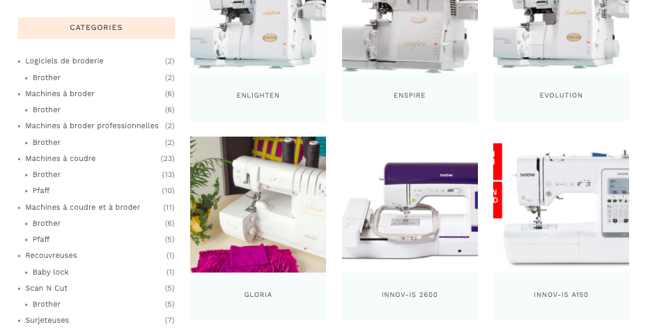 Illustration catalogue machines à coudre Instant Couture